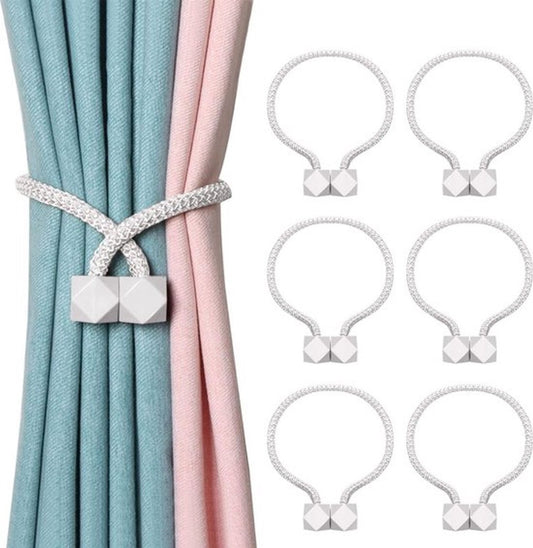 Luxury Curtain Holder - 6 Pieces - Curtain Hook - Magnetic Curtain Cord - Magnetic Curtain Holders - Curtain V1188-MS101-01363-1