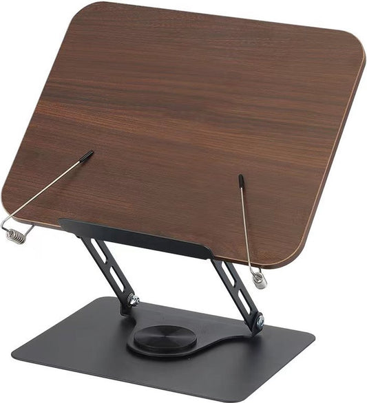 Reading Book Stand - Book Stand - Rotates 360 Degrees - With Page Holders - Adjustable Book Stand - Cookbook V1188-MS101-01364-1