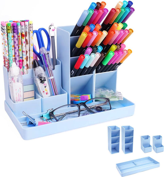 Pen Tray - 13 Compartments - Pen Holder - Desk Organizer - Pen Trays - Desk Organizer - Pen Case - Plastic - V1188-MS101-01365-1