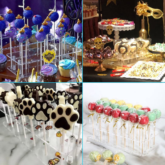 Cake Pop Baking Mold - 21 Holes - Lollipop Display Stand - Lollipop Holder - Cake Pop Maker - Cake Pop Set - V1188-MS101-01369-1