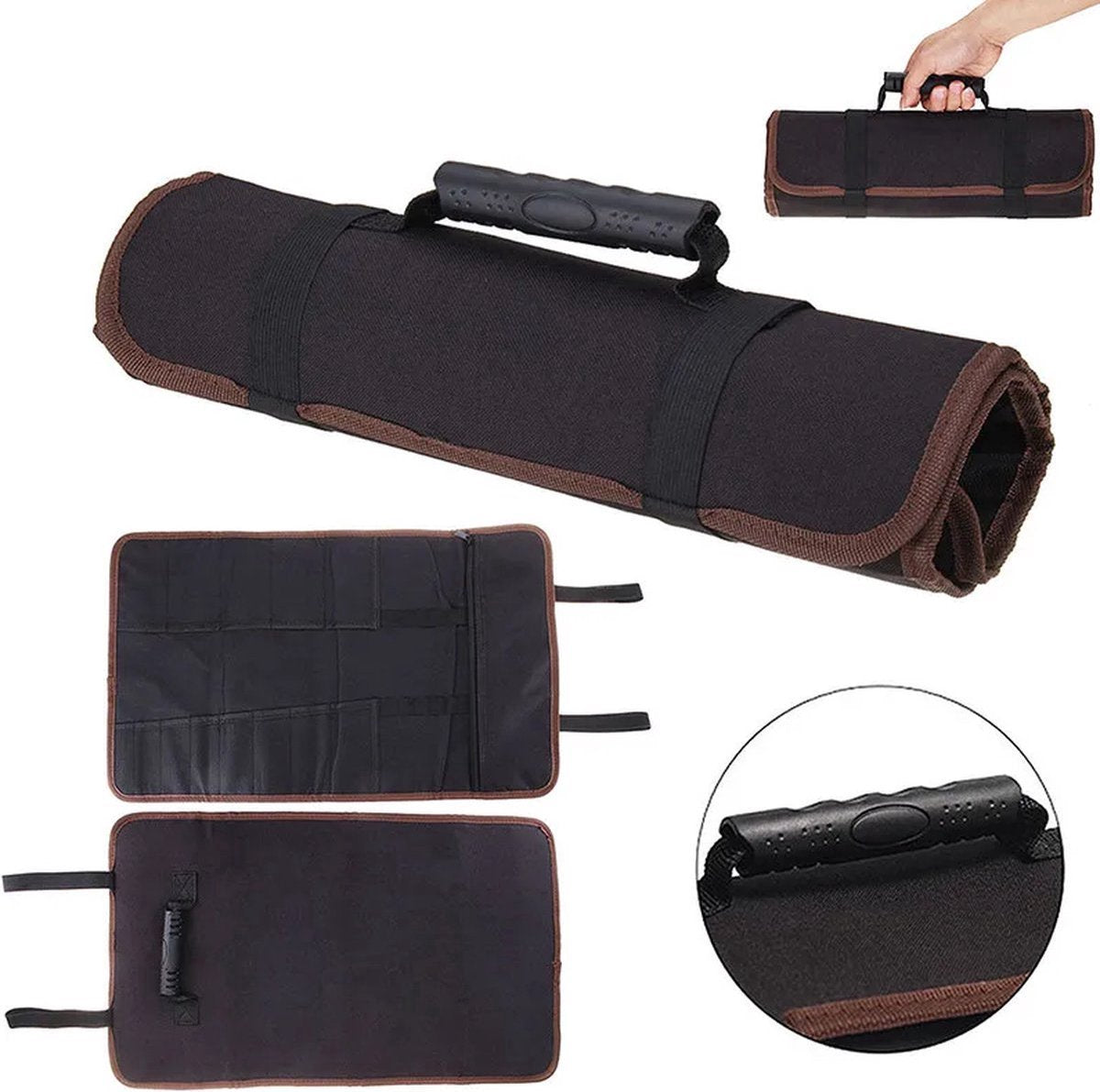 Roll-Up Case - Tool Bag - 600d Oxford Cloth - With Handle - Water-Resistant - Portable - Inner Pocket with V1188-MS101-01390-1