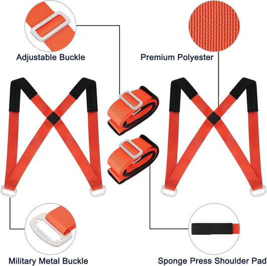 Moving Harness with Lifting Straps Set - Moving Aid - Moving Straps - Moving Belt - Lifting Aid - Tie-down V1188-MS101-01401-1