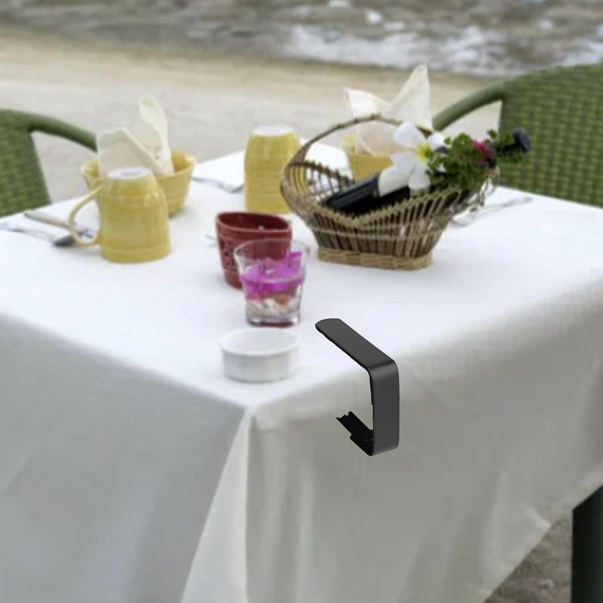 Tablecloth Clips - 12 Pieces - Tablecloth Clips - Table Linen Clips - Small Clips - Adjustable Tablecloth V1188-MS101-01402-1