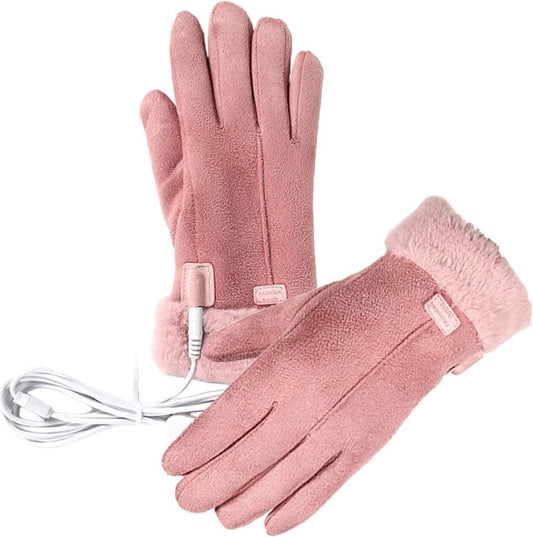 Heated Gloves - USB Heated Gloves for Cycling - Women's Heated Gloves - Cold-Proof Cycling Gloves - V1188-MS101-01407-1