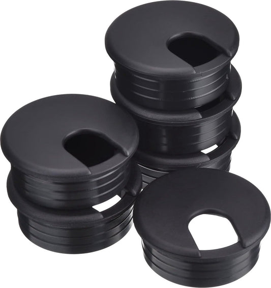 Desk cable grommet - 6 pieces - 45mm - Cable grommet - ABS - Desk cable grommet - Desk end caps - Cable V1188-MS101-01410-1
