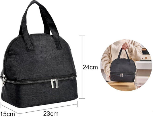 Insulated Lunch Bag - Family Picnic Bag - Reusable Waterproof Lunch Bags - Double Compartment Lunch Bags - V1188-MS101-01411-1