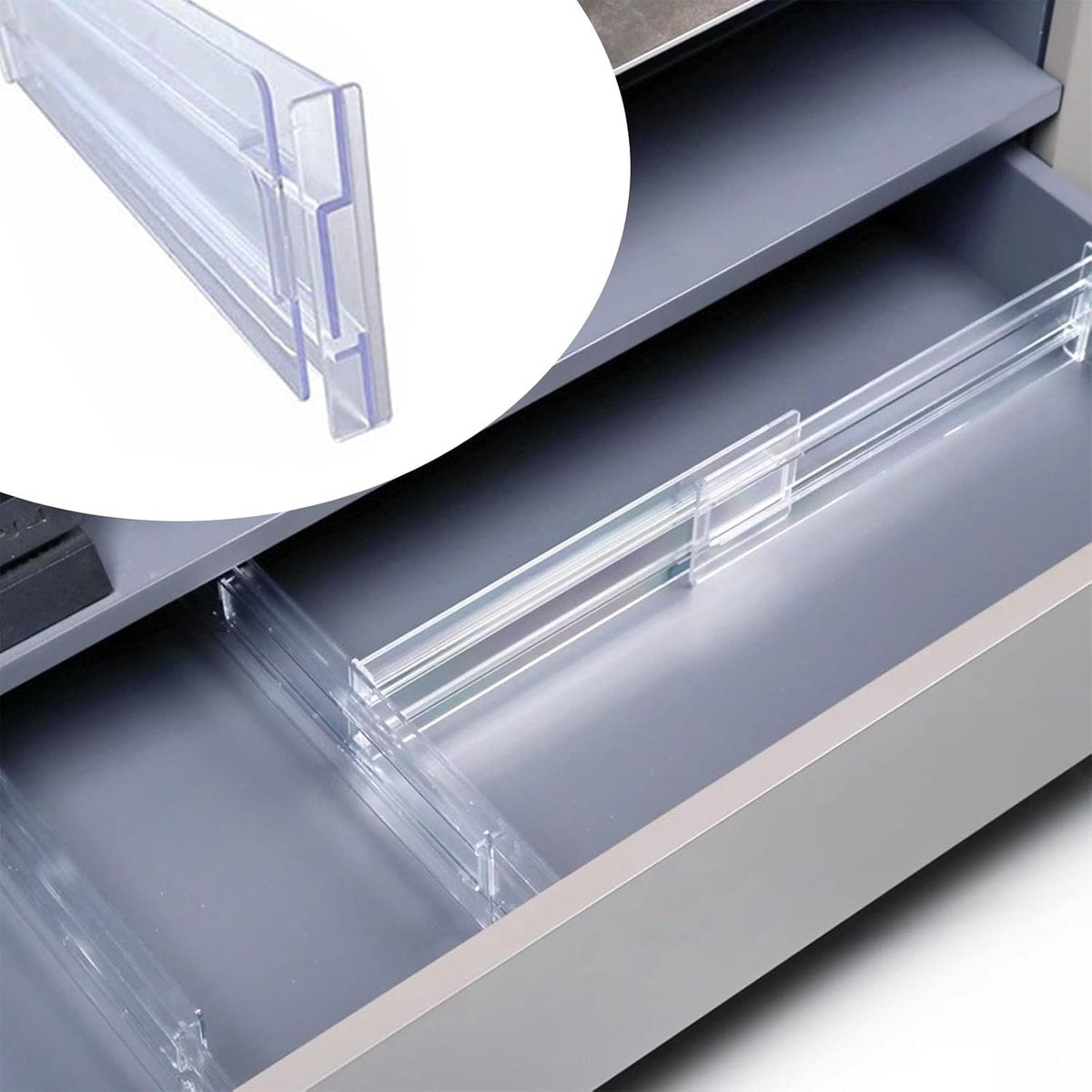 Drawer Divider - 8 Pieces - Drawer Organizer - Cutlery Organizer - Storage System - Drawer Trays - For V1188-MS101-01417-1