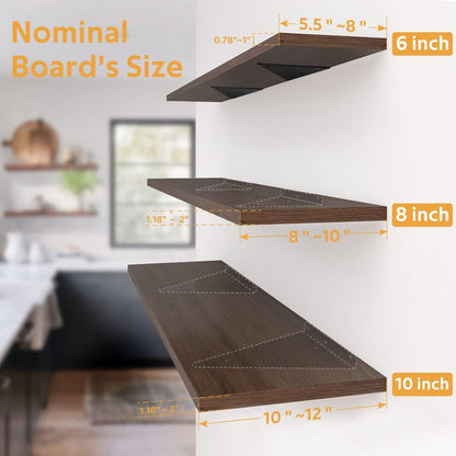 Shelf Brackets - 4 Pieces - Triangular Shelf Bracket - Wall Bracket - Wall Brackets - 80*100mm - Steel - V1188-MS101-01419-1