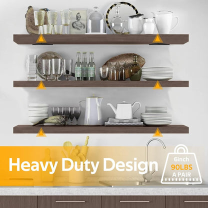 Shelf Brackets - 4 Pieces - Triangular Shelf Bracket - Wall Bracket - Wall Brackets - 80*100mm - Steel - V1188-MS101-01419-1