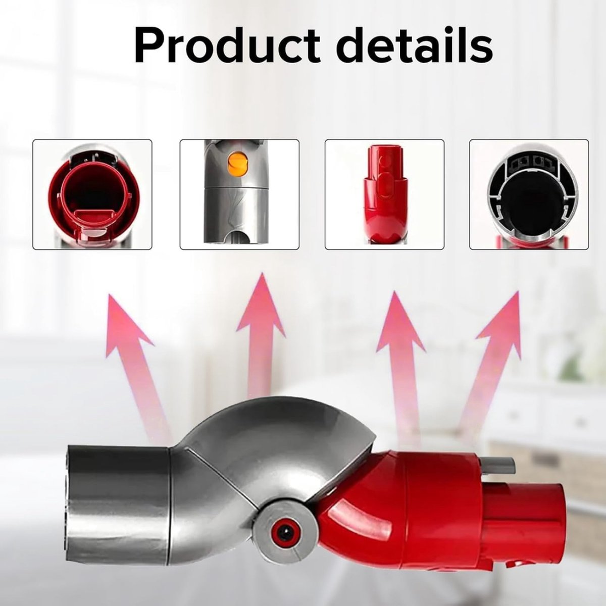 Quick Release Adapter Suitable For Dyson V7, V8, V10, V11 - Quick Release Short Distance Adapter - Angle V1188-MS101-01421-1