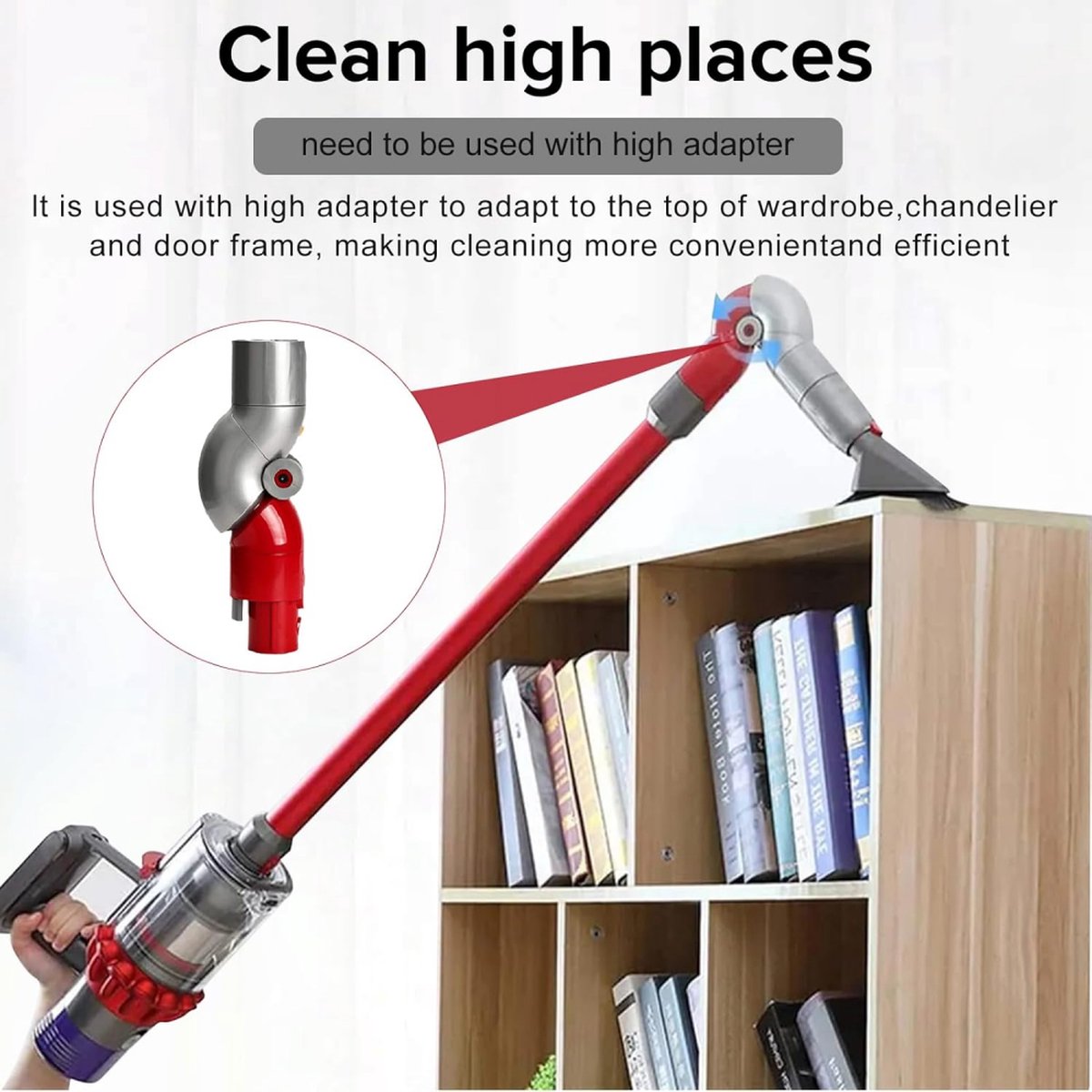 Quick Release Adapter Suitable For Dyson V7, V8, V10, V11 - Quick Release Short Distance Adapter - Angle V1188-MS101-01421-1