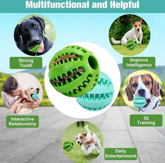 Dog Ball 5 Cm - 2 Pieces - Dog Toys - Dog Snack Ball - Dog Toys - Dog Chew Toy - Dog Toys - Dog Intelligence V1188-MS101-01422-1