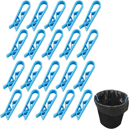 Trash Can Clips - 10 Pieces - Garbage Bag Grip - Garbage Bag Holder - Fixing Clips - Trash Can Fixation Clips V1188-MS101-01450-1