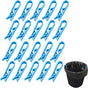 Trash Can Clips - 10 Pieces - Garbage Bag Grip - Garbage Bag Holder - Fixing Clips - Trash Can Fixation Clips V1188-MS101-01450-1