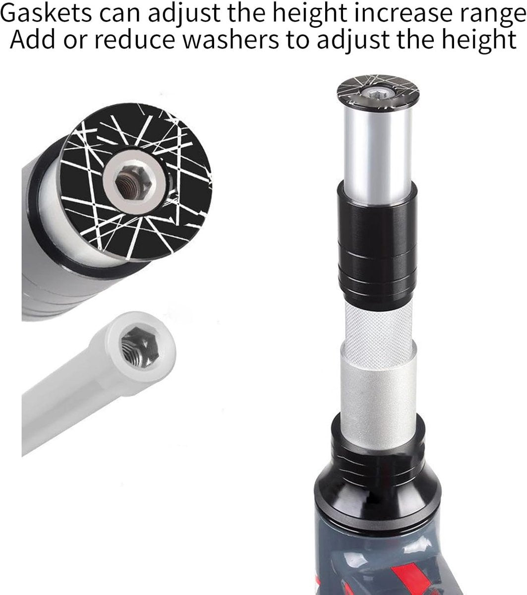 Stem Extender - Professional Stem Extender - Bicycle Handlebar Riser - Bicycle Handlebar Riser - Comfortable V1188-MS101-01454-1