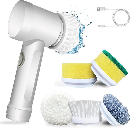 Electric Cleaning Brush - Electric Scrubber - Rechargeable and Cordless Scrubber - Scrubber with Handle - V1188-MS101-01461-1