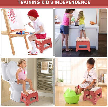 Stool - Small Stool - Step Stool Foldable - Foldable Stool - Foldable Step Stool - Up to 100 kg - 31x25 cm - V1188-MS101-01473-1
