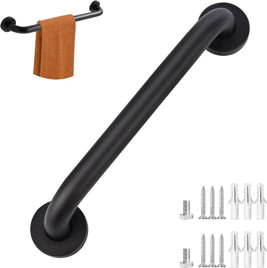 Wall Grab Bar - Extra Grip - Handle / Wall Grab Bar for Bathroom / Shower / Toilet - 40 Cm - Toilet Grab Bar V1188-MS101-01480-1