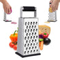 Box Grater - Graters - Stainless Steel - 4-Sided - Table Grater - Tower Grater - Kitchen Grater with Handle - V1188-MS101-01485-1