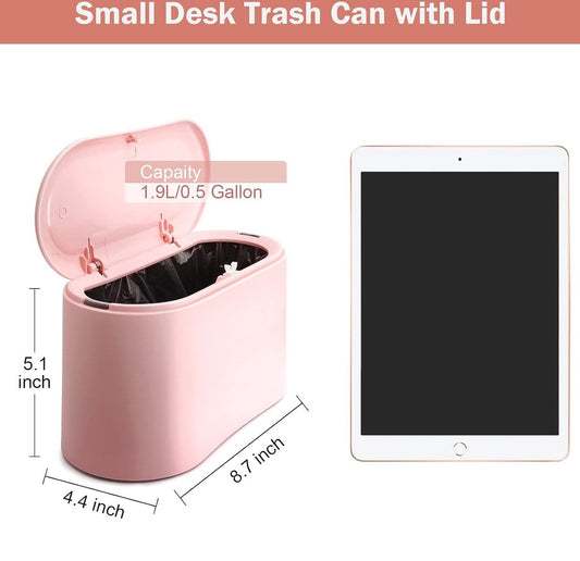 Trash Can - Sensor Trash Can - Sturdy - Countertop Waste Bin - Mini Trash Can - Desktop - Tabletop Waste Bin V1188-MS101-01486-1