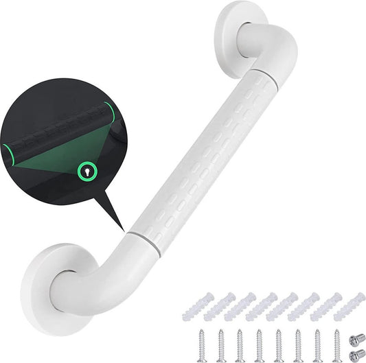 Wall Grab Bar - Extra Grip - 40cm - Luminous Circle - Handle/Wall Grab Bar for Bathroom/Shower/Toilet - V1188-MS101-01488-1