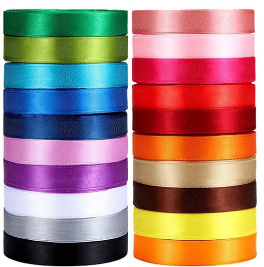 Satin ribbon - 20 Colors - Satin Ribbons - Gift Ribbon - Ribbons - Gift Ribbon - 10mm Wide - 22 Meters Long V1188-MS101-01508-1