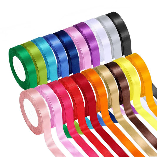 Satin ribbon - 20 Colors - Satin Ribbons - Gift Ribbon - Ribbons - Gift Ribbon - 10mm Wide - 22 Meters Long V1188-MS101-01508-1