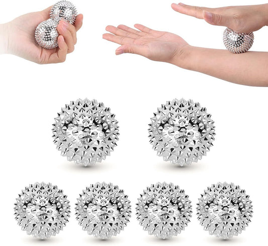 Hedgehog Massage Ball - 6 Pieces - Fitness Ball - Myofascial Ball - Trigger Point Massage Ball - Round V1188-MS101-01519-1
