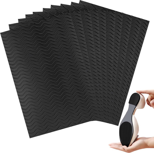 Anti-Slip Shoe Stickers - 10 Pieces - Rubber Shoe Sole - High Heel Grip Stickers - 15x10 Cm - Anti-Slip Shoe V1188-MS101-01520-1