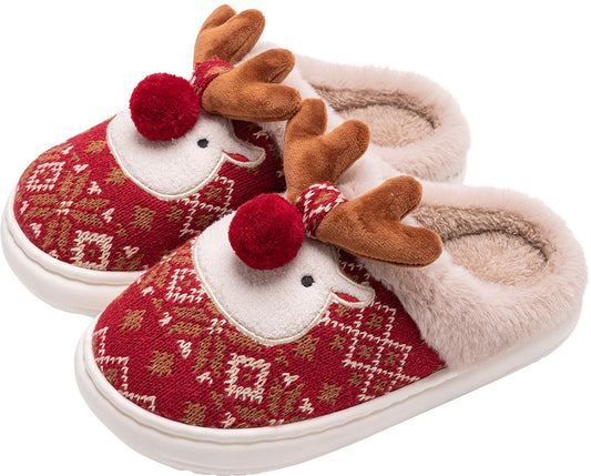 Slippers - House shoes - Christmas - Christmas Gift - Anti-slip - Anti-slip Sole - with Plush Lining - V1188-MS101-01521-1