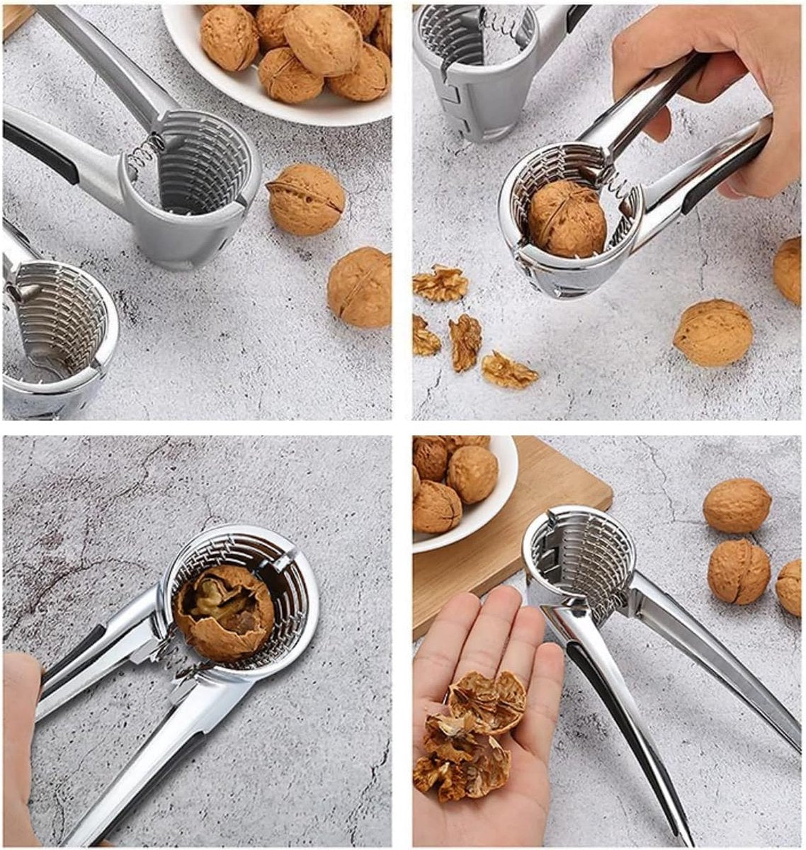 Nutcracker - Walnut Cracker - Multifunctional Nutcracker - Conical Nutcracker - Nutcracker Tongs - Non-slip V1188-MS101-01538-1