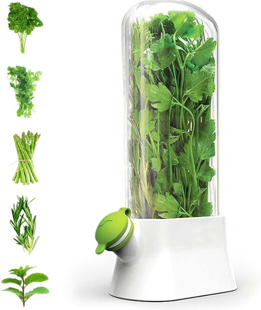 Herb Container - Herbs - Herb Jars - Fresh Keeper - Herb Vanilla Storage Container - BPA-Free - Keep Fresh - V1188-MS101-01539-1