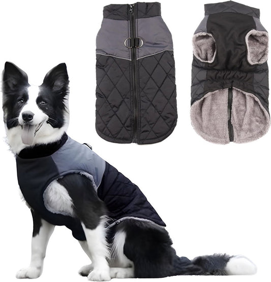 Dog Coat - Dog Raincoat - Dog Sweater - Warm Dog Windproof Coat - Waterproof Dog Winter Coat - Lined Dog Coat V1188-MS101-01542-1