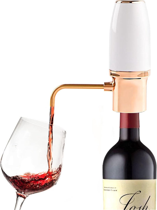 Electric One-Touch Wine Aerator and Automatic Wine Dispenser with USB Rechargeable - Best Gift for Wine Lovers V1188-MS101-01545-1