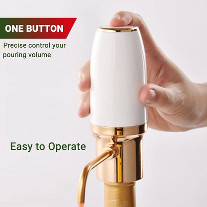 Electric One-Touch Wine Aerator and Automatic Wine Dispenser with USB Rechargeable - Best Gift for Wine Lovers V1188-MS101-01545-1