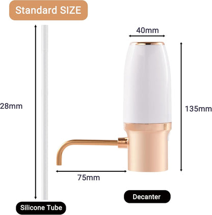 Electric One-Touch Wine Aerator and Automatic Wine Dispenser with USB Rechargeable - Best Gift for Wine Lovers V1188-MS101-01545-1