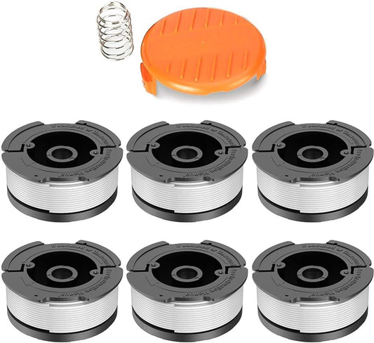 Cutting Line - 6 Pieces - Trimmer Line - Replacement Lines - Line Spools - for Black Decker, Bekasa V1188-MS101-01556-1