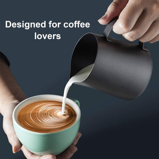 Milk frothing pitcher - Stainless Steel - Small milk jug - Milk pitcher - Milk frothing pitchers - V1188-MS101-01583-1