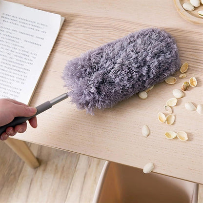Telescopic Feather Duster - 5-Piece Cleaning Set - Feather Duster Extendable Up to 85 Cm - Cobweb Brush with V1188-MS101-01592-1