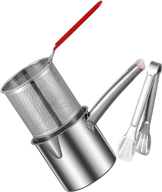 Small Deep Fryer - Deep Fryer - 1.2l - With Kitchen Clip - Oil Saving - Suitable For Gas And Induction - Deep V1188-MS101-01599-1