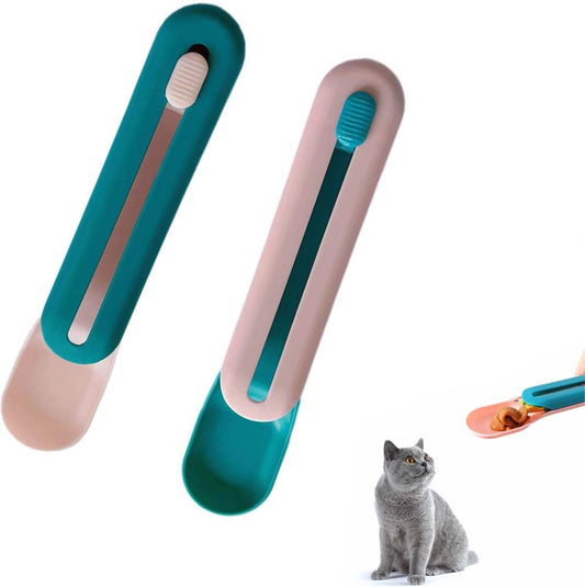 Cat Treats Spoon - 2 Pieces - Cat Food Bowl - Cat Food Bowl - Feeding Spoon - Cat Bar Spoon - Cat Treats V1188-MS101-01600-1