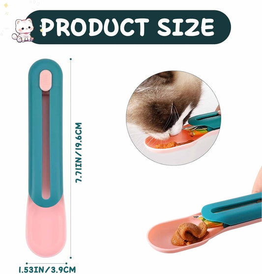 Cat Treats Spoon - 2 Pieces - Cat Food Bowl - Cat Food Bowl - Feeding Spoon - Cat Bar Spoon - Cat Treats V1188-MS101-01600-1