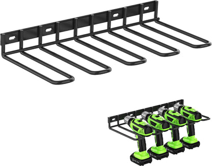 Tool Storage - Storage Rack - Wall Mount - Tool Rack - Tool Holder - 4 Slots - For 4 Power Tools - Tool V1188-MS101-01606-1