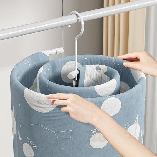 Spiral Hanger - Diameter 45cm - Drying Function - Duvet Cover Hanger - Multifunctional Storage - Spiral Quilt V1188-MS101-01633-1