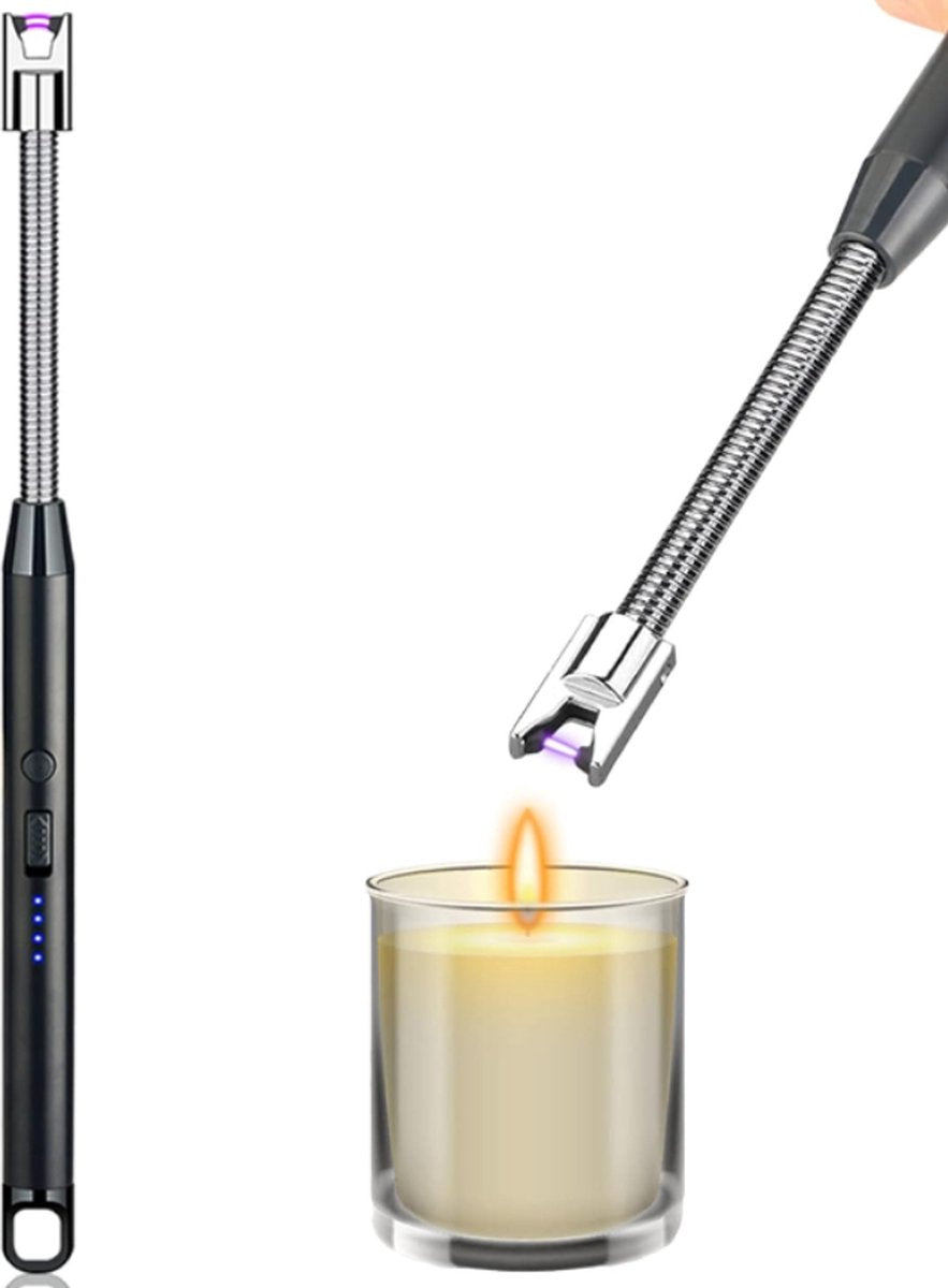 Long Electric Lighter - USB Rechargeable - Kitchen Helpers - USB Electric Stick Lighter - Kitchen BBQ Lighter V1188-MS101-01646-1