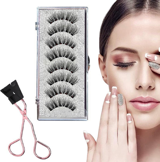 Magnetic False Eyelashes - False Eyelashes - With Clip - Reusable Magnetic Eyelash Set - False Eyelashes - V1188-MS101-01649-1