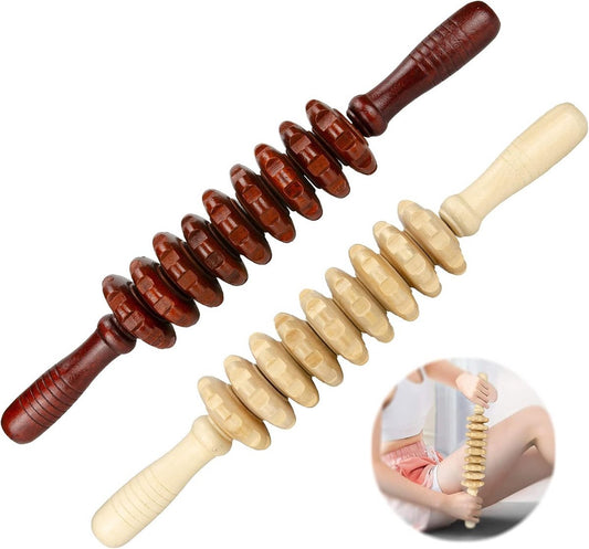 Massage Stick - Massage - Massage Device - 2 Pieces - Relieve Fatigue - Anti-Cellulite Massage Roller Tool - V1188-MS101-01654-1