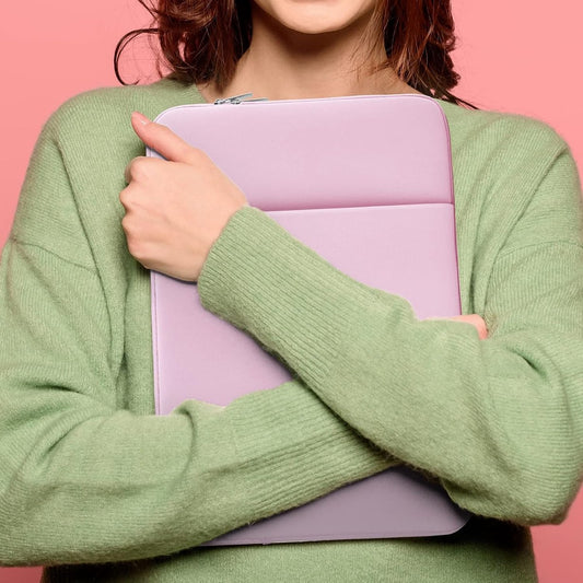 Laptop Case / Sleeve - 15.6 Inch - 2-Piece Extra Compartment - Laptop Sleeve with Pouch - Women's / Men's V1188-MS101-01657-1