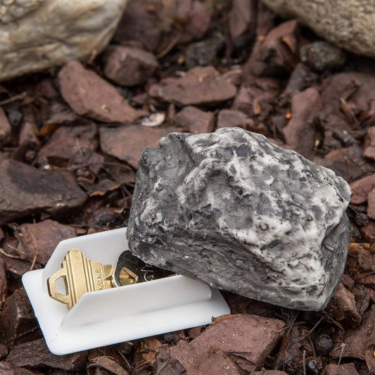 Fake Stone - Hollow Stone - Outdoor Hiding Place for House Keys - Plastic Fake Stone - Anti-Burglar - V1188-MS101-01659-1