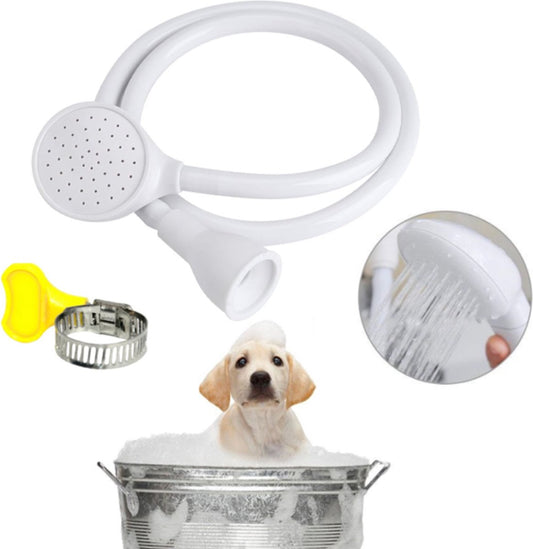 Pet Bath and Shower Set - Dog/Cat Shower Head - Dog Sprayer - Includes Garden Hose and Attachments - For V1188-MS101-01664-1